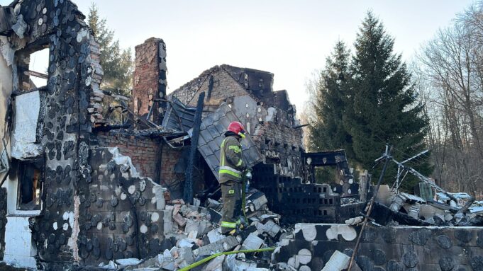 Pożar domu na Wielimskiej Wyspie