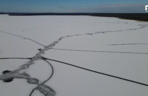 Jezioro Wielimie w zimowym wydaniu – dron 4K