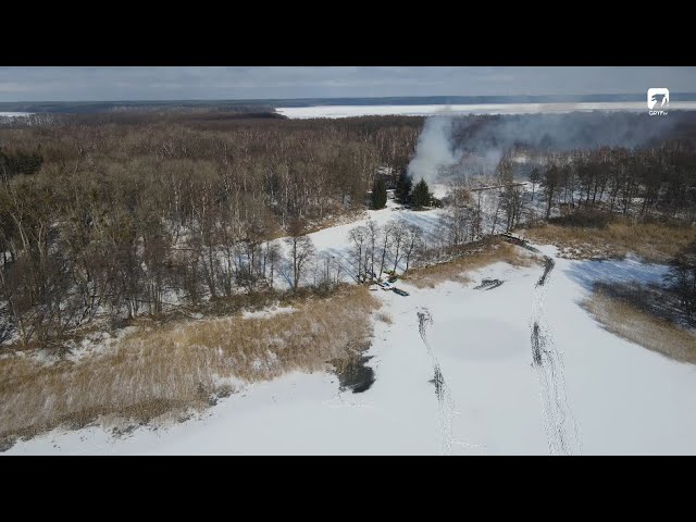 Pożar domu na Wielimskiej Wyspie