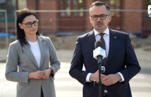 Nawrocki za CPK – konferencja posłów M. Golińskiej i M. Horały