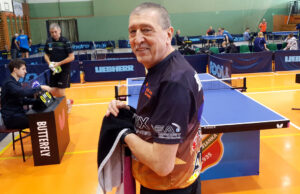 Antoni Biedziuk na podium Mistrzostw Polski