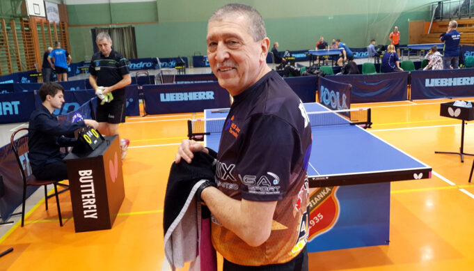 Antoni Biedziuk na podium Mistrzostw Polski