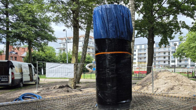 Tężnia w budowie. Finał robót do końca lipca