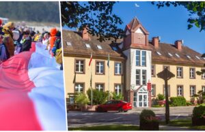 Borne Sulinowo z najdłuższą flagą Polski