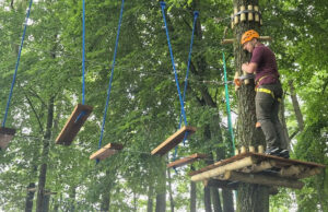 Park linowy na Mysiej Wyspie gotowy