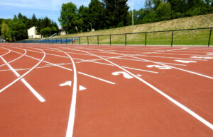 Nowe linie na stadionie lekkoatletycznym