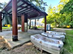 Tężnia w szczecineckim parku. Ostatnie prace