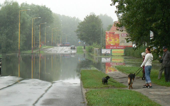 Tak rankiem 7 sierpnia 2010 roku wyglądał Szczecinek