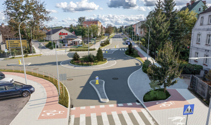 Zupełnie nowe rondo w Szczecinku
