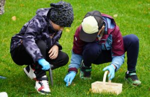 Krokusowa rewolucja przed zamkiem