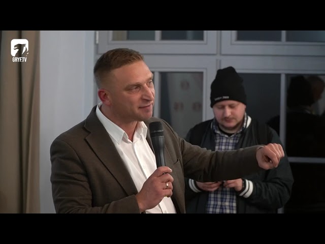 Robert Bąkiewicz w Szczecinku