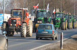 Rolnicy na proteście w Szczecinku