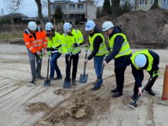 Wbicie łopaty pod inwestycje SIM KZN w Barwicach