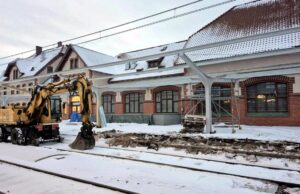 Trwa remont peronów dworca kolejowego w Szczecinku