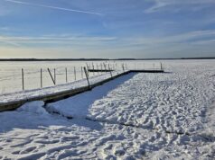 Jezioro Wielimie w zimowym wydaniu