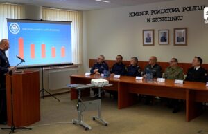 Odprawa roczna w Komendzie Powiatowej Policji w Szczecinku