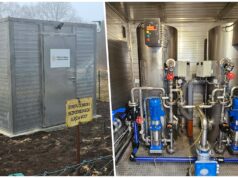 Kontenerowa stacja uzdatniania wody przy szczecineckim szpitalu