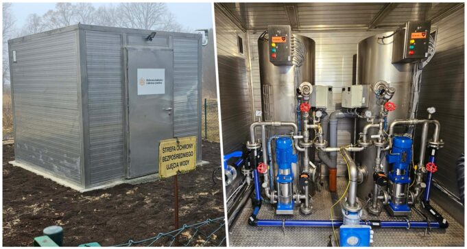 Kontenerowa stacja uzdatniania wody przy szczecineckim szpitalu