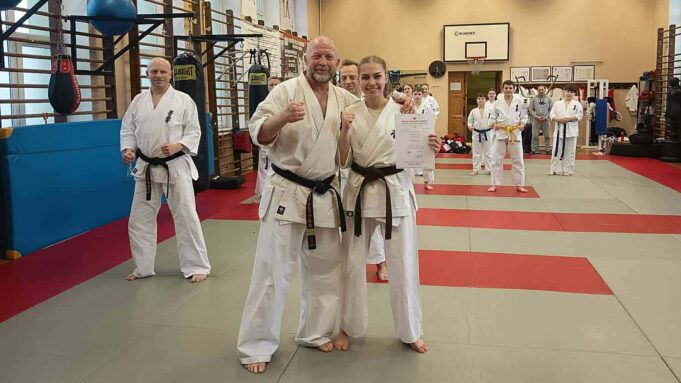 Weronika Makarewicz i Shihan Wojciech Hurka na Mistrzostwach Europy