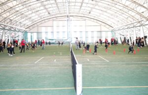 Tenis w krytej hali Zespołu Szkół Technicznych