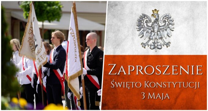Święto Konstytucji 3 Maja – zaproszenie na obchody