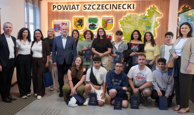 Młodzież z Granady z wizytą w powiecie szczecineckim