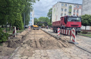 Wiekowa uliczka w remoncie
