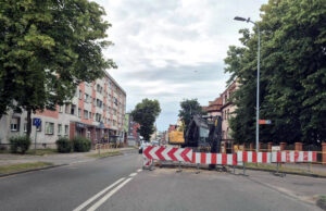 Utrudnienia na ul. Kościuszki w Szczecinku