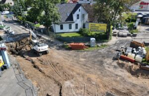 Trwają prace przy budowie nowego ronda w Szczecinku