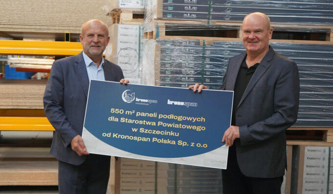 550 m2 dobrej współpracy. Kronospan wspiera Powiat Szczecinecki