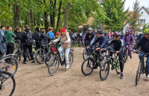 Ponad 400 rowerzystów objechało Trzesiecko