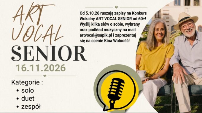 Seniorzy na scenę! Ruszyły zapisy do ART VOCAL SENIOR