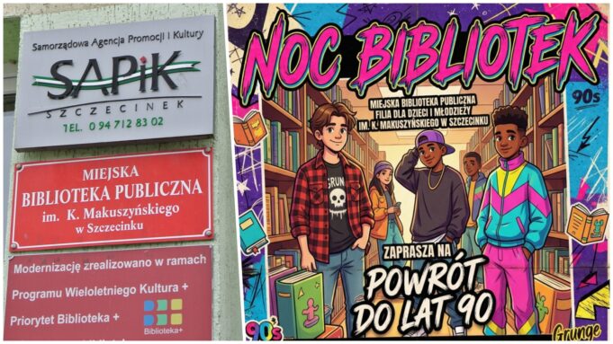 Powrót do lat 90. w szczecineckiej bibliotece. Ruszają zapisy na Noc Bibliotek