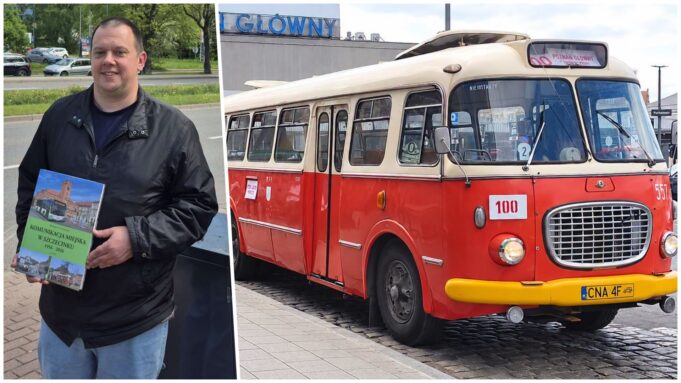 Zabytkowy Jelcz i spotkanie z autorem książki o historii komunikacji w Szczecinku